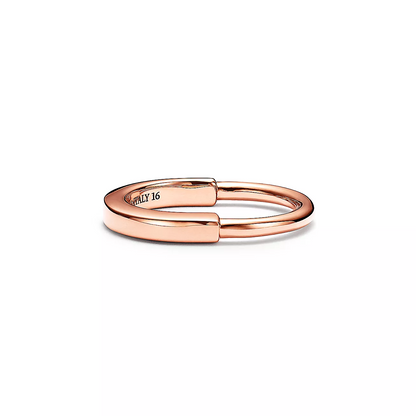 [Haelin Jewelry]LOCK RING PINK GOLD