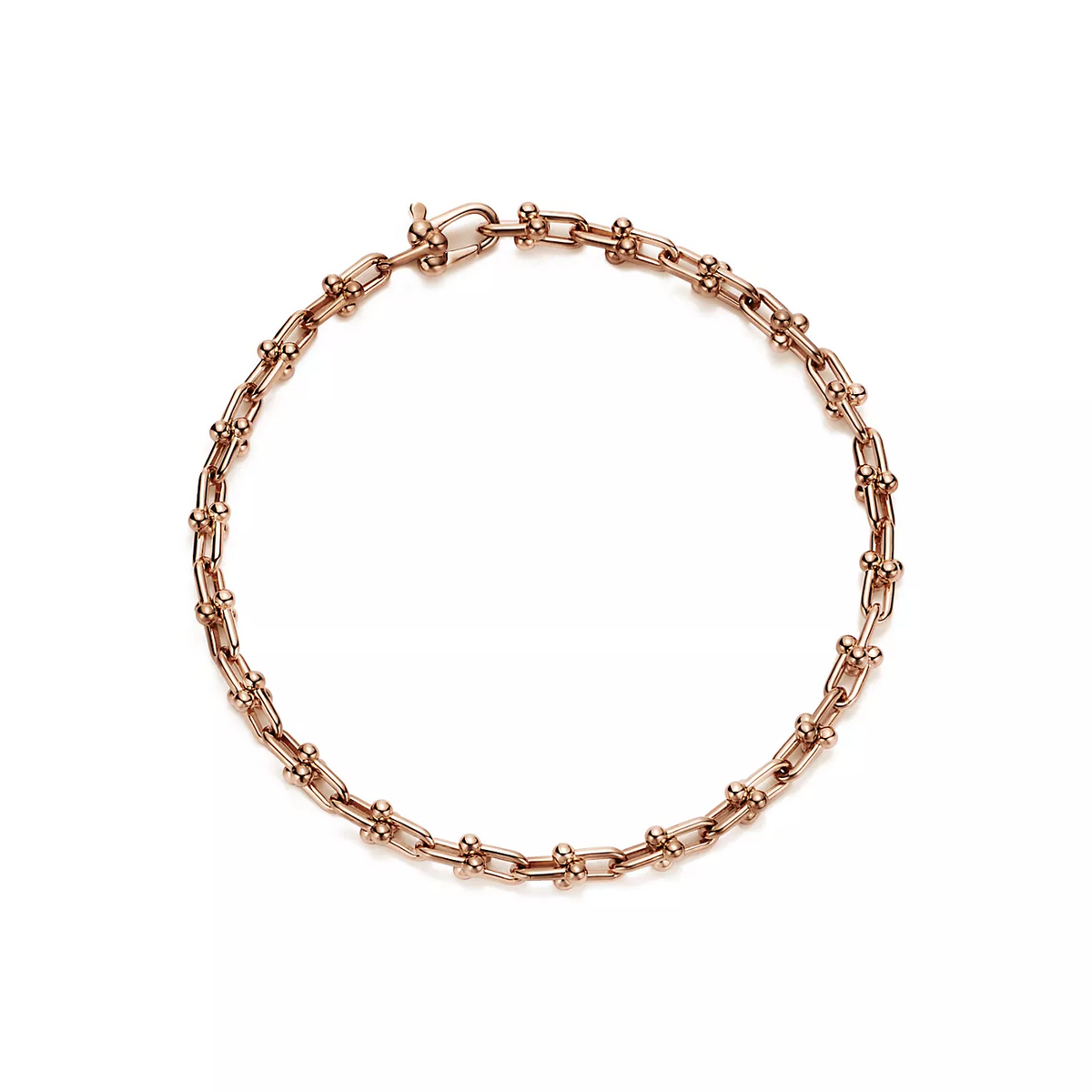 [Haelin Jewelry]HARDWEAR MICRO LINK 44 MOTIF PINK GOLD BRACELET