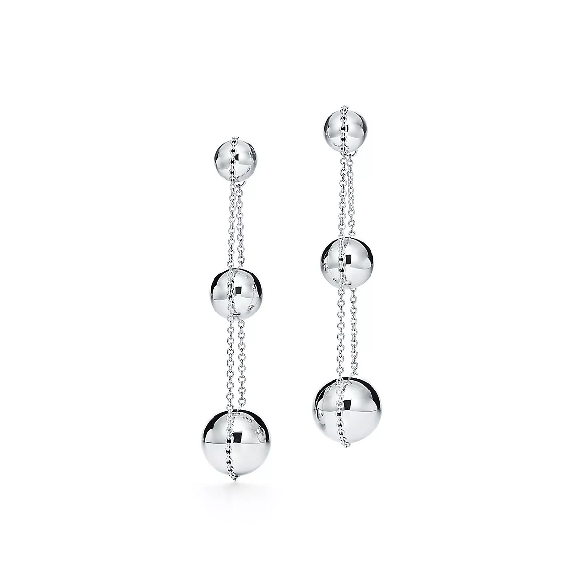 [Haelin Jewelry]TRIPLE DROP SILVER EARRINGS