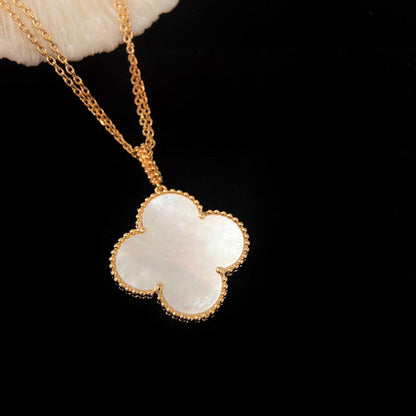 [⭐Haelin Jewelry]CLOVER 25MM MOP LARGE PENDANT NECKLACE