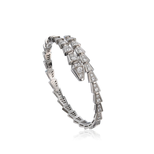 [⭐Haelin Jewelry]SERPENTI BRACELET 6MM SILVER DIAMOND
