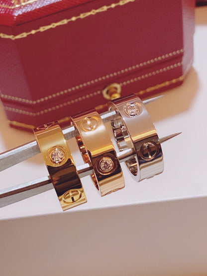 [⭐Haelin Jewelry]Three-Diamond Ring