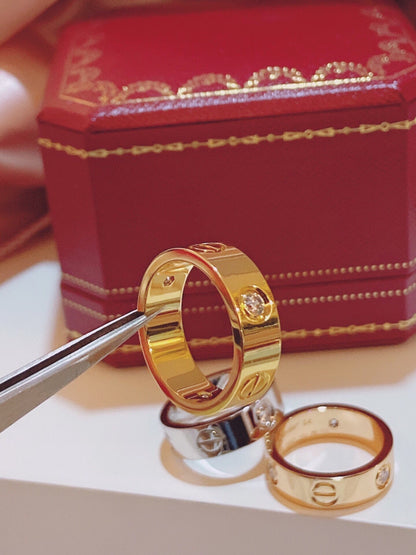 [⭐Haelin Jewelry]Three-Diamond Ring