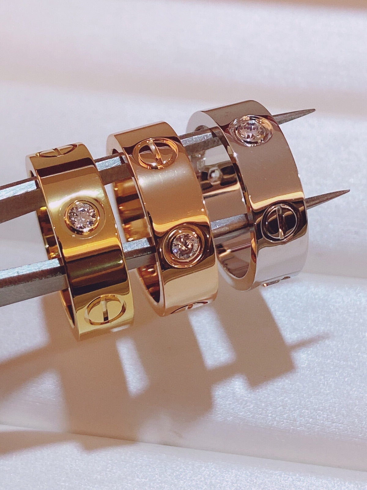 [⭐Haelin Jewelry]Three-Diamond Ring