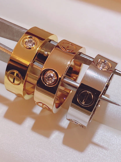 [⭐Haelin Jewelry]Three-Diamond Ring
