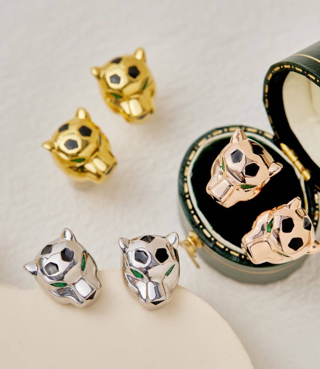 [⭐Haelin Jewelry]CHRRTAH-PRINT STUD EARRINGS, THREE COLORS