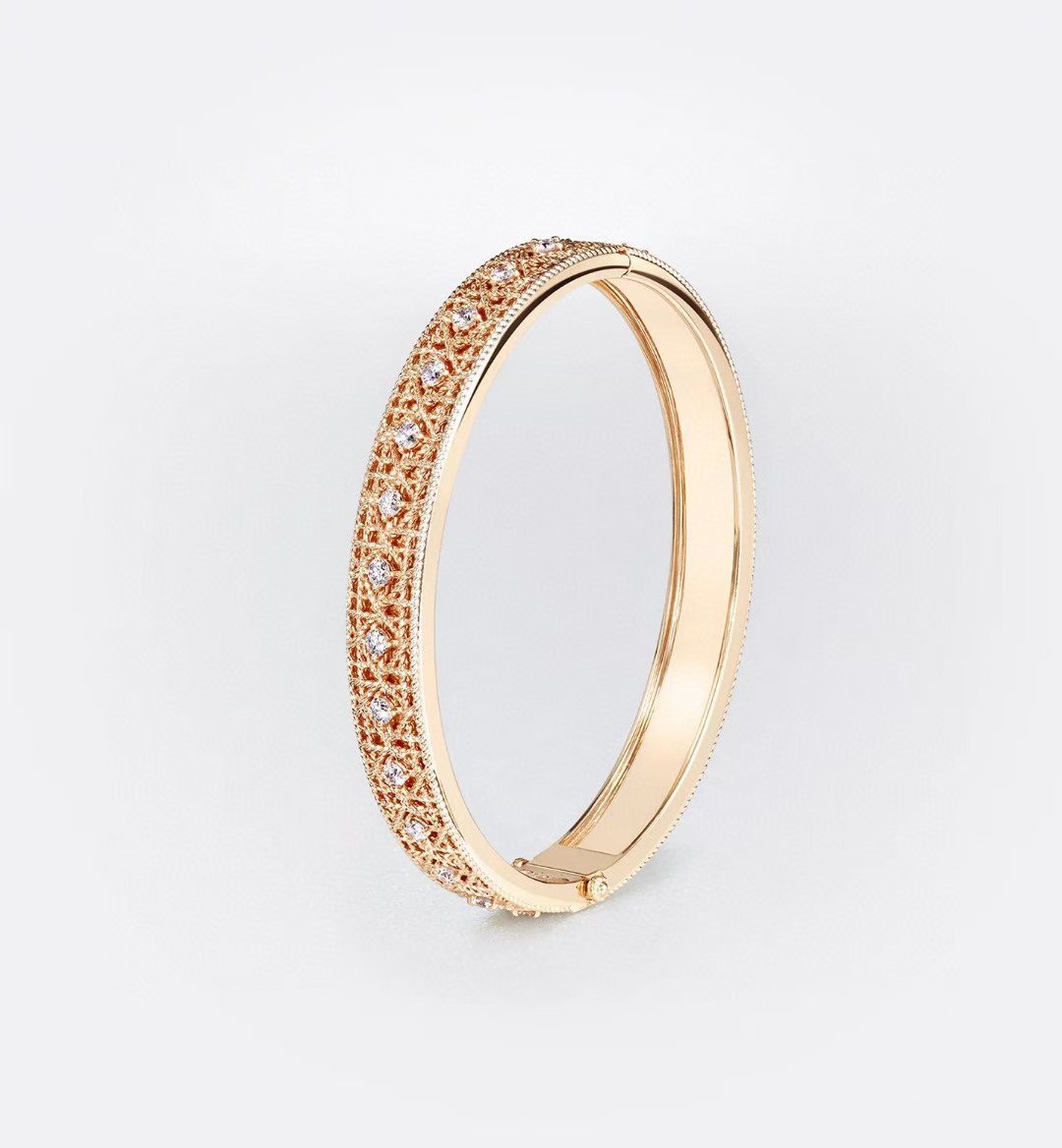 [⭐Haelin Jewelry]2026 WOVEN-PATTERN BRACELET SET WITH FULL DIAMOND INLAY THREE-COLORS