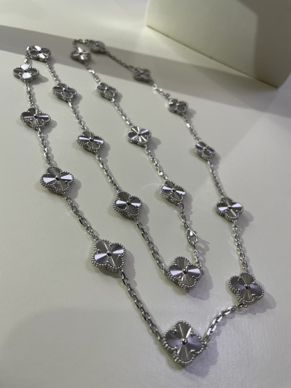 [⭐Haelin Jewelry]CLOVER 20 MOTIFS SILVER LASER