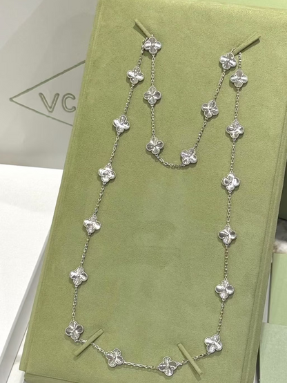 [⭐Haelin Jewelry]CLOVER 20 MOTIFS SILVER LASER