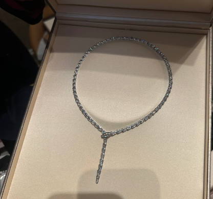 [⭐Haelin Jewelry]NEW！SERPENT DIAMOND NECKLACE