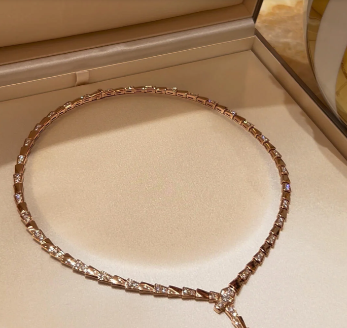 [⭐Haelin Jewelry]NEW！SERPENT DIAMOND NECKLACE