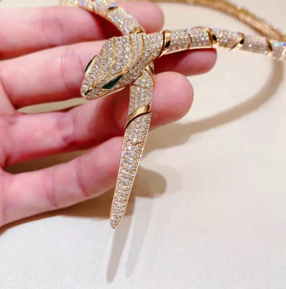 [⭐Haelin Jewelry]HAUTE COUTURE GOLD SERPENTI NECKLACE