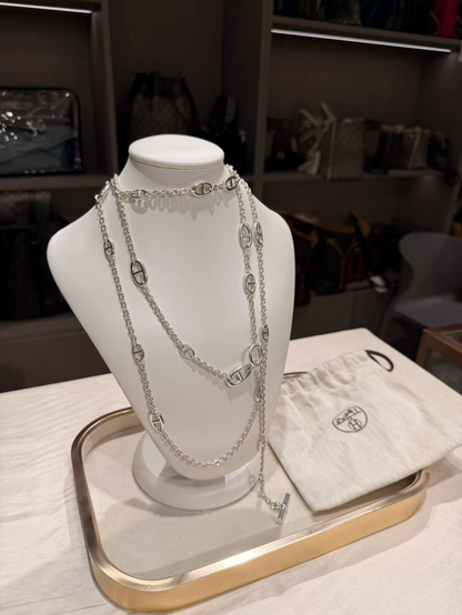 [⭐Haelin Jewelry]Classic Silver Sweater Chain
