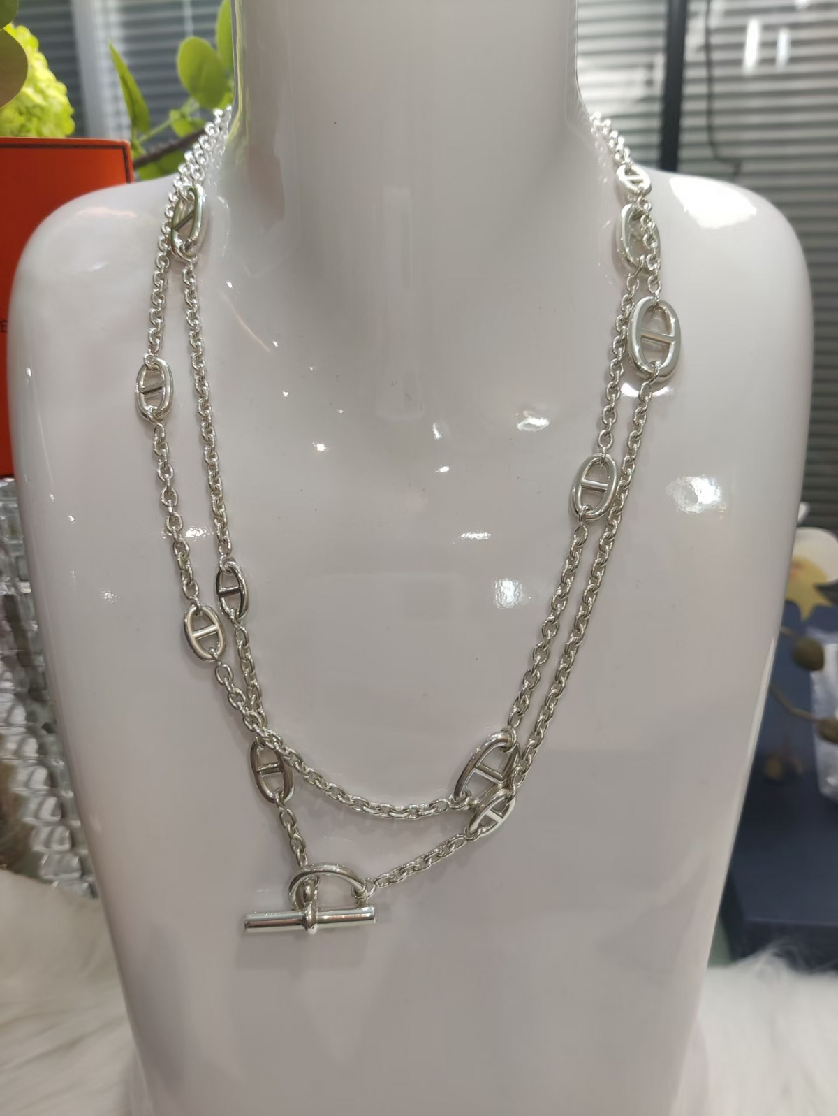 [⭐Haelin Jewelry]Classic Silver Sweater Chain