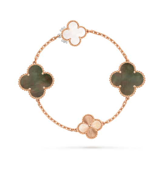 [⭐Haelin Jewelry]DETACHABLE CLOVER 15(11+4) FLOWER SILVER NECKLACE SET