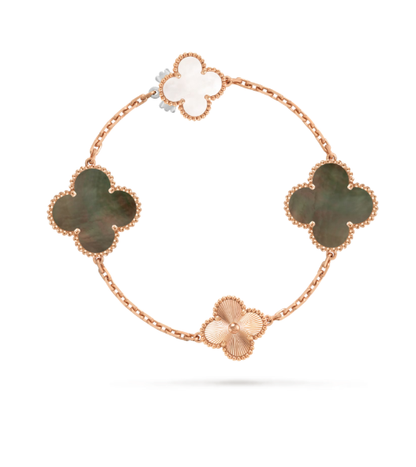 [⭐Haelin Jewelry]DETACHABLE CLOVER 15(11+4) FLOWER SILVER NECKLACE SET