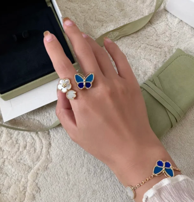 [⭐Haelin Jewelry]2026 NEW TWIN BUTTERFLY LUCKY RING