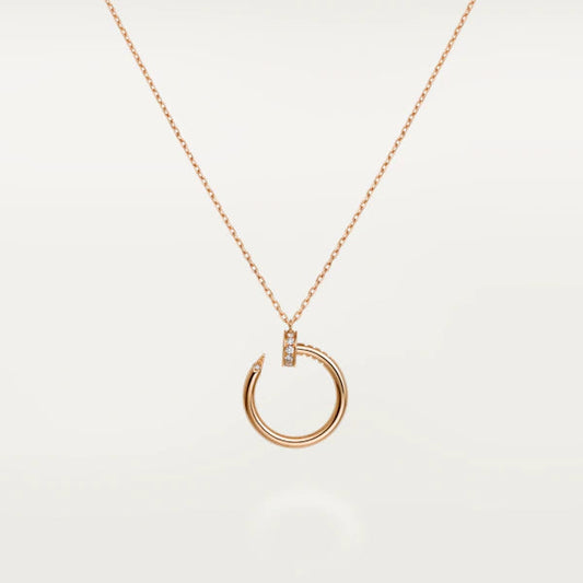 [⭐Haelin Jewelry]JUSTE NECKLACE PINK GOLD