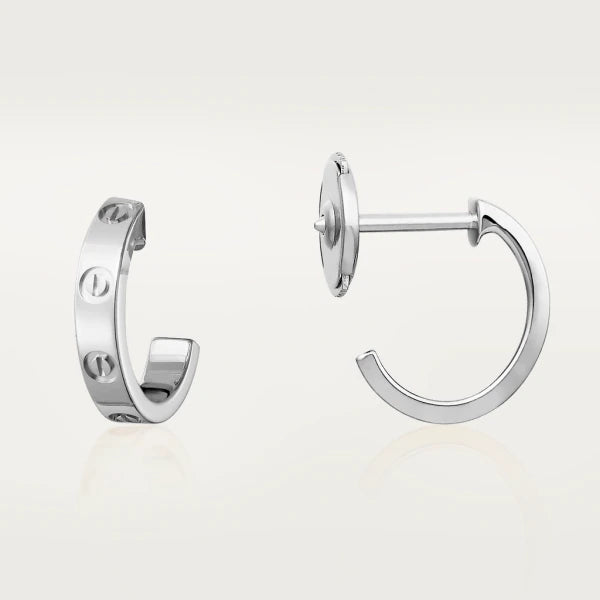 [⭐Haelin Jewelry]LOVE EARRINGS 2.65MM SILVER