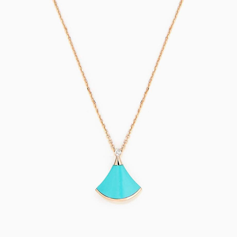 [⭐Haelin Jewelry]DREAM NECKLACE TURQUOISE PINK GOLD