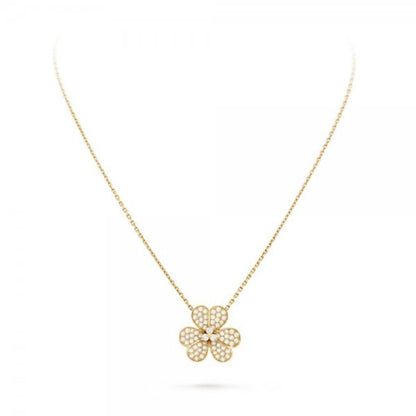 [⭐Haelin Jewelry]FLOWER DIAMOND NECKLACE