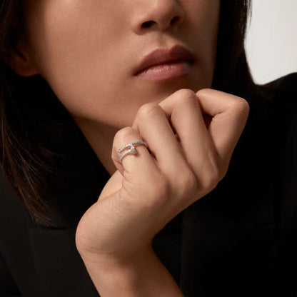 [⭐Haelin Jewelry]JUSTE RING 1.8MM SILVER DIAMONDS
