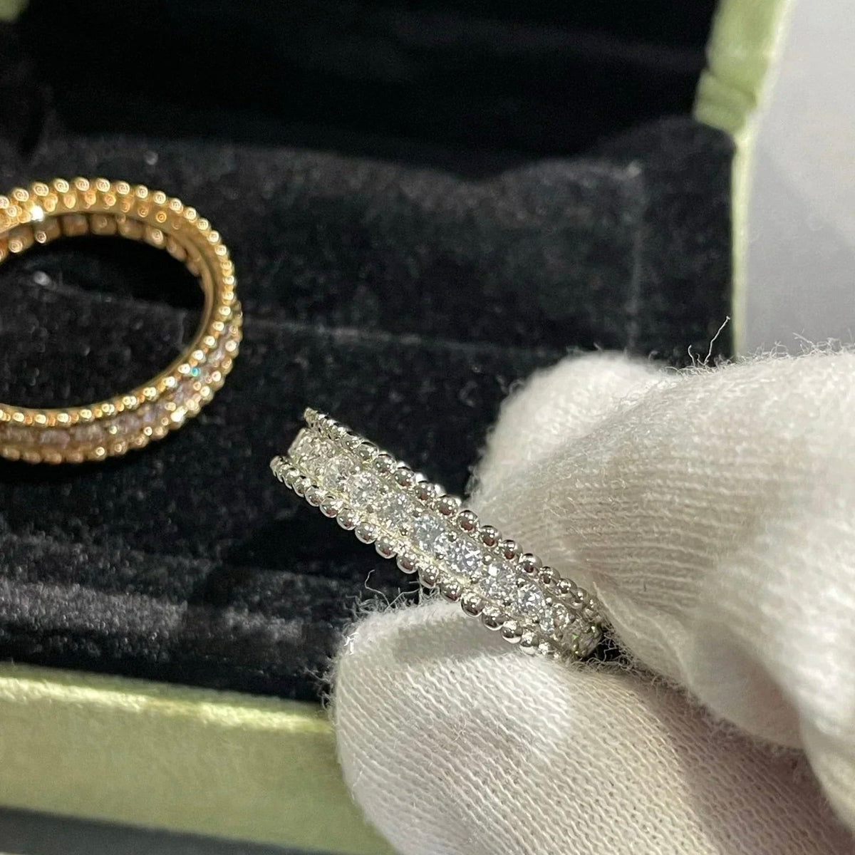 [⭐Haelin Jewelry]PERLEE DIAMOND SILVER RING