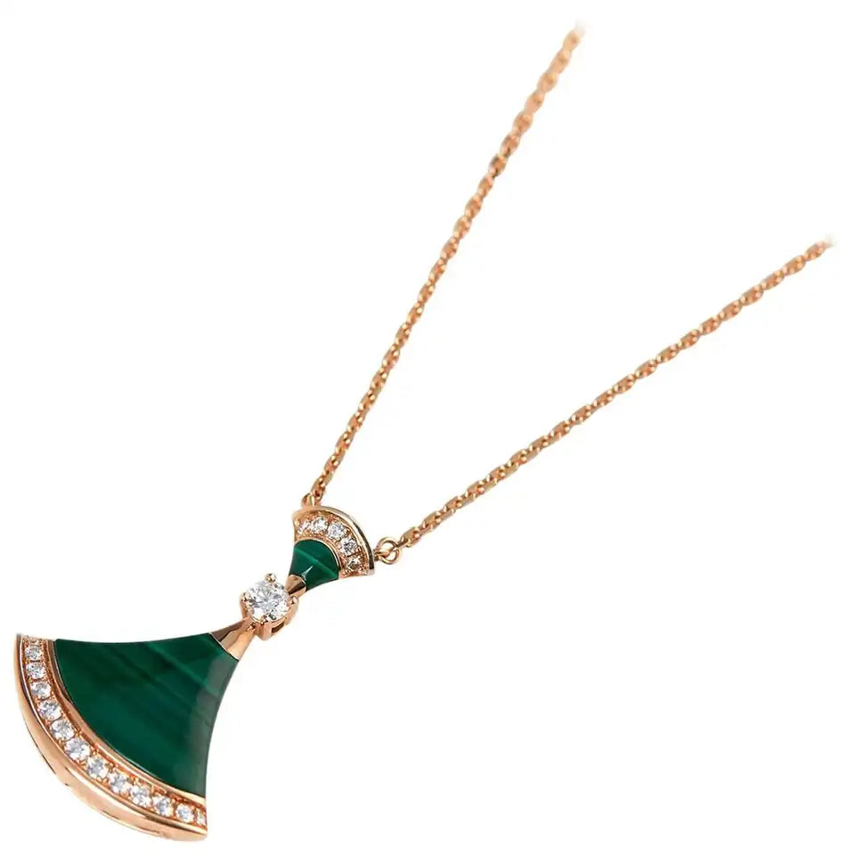 [⭐Haelin Jewelry]DREAM NECKLACE MALACHITE DIAMOND