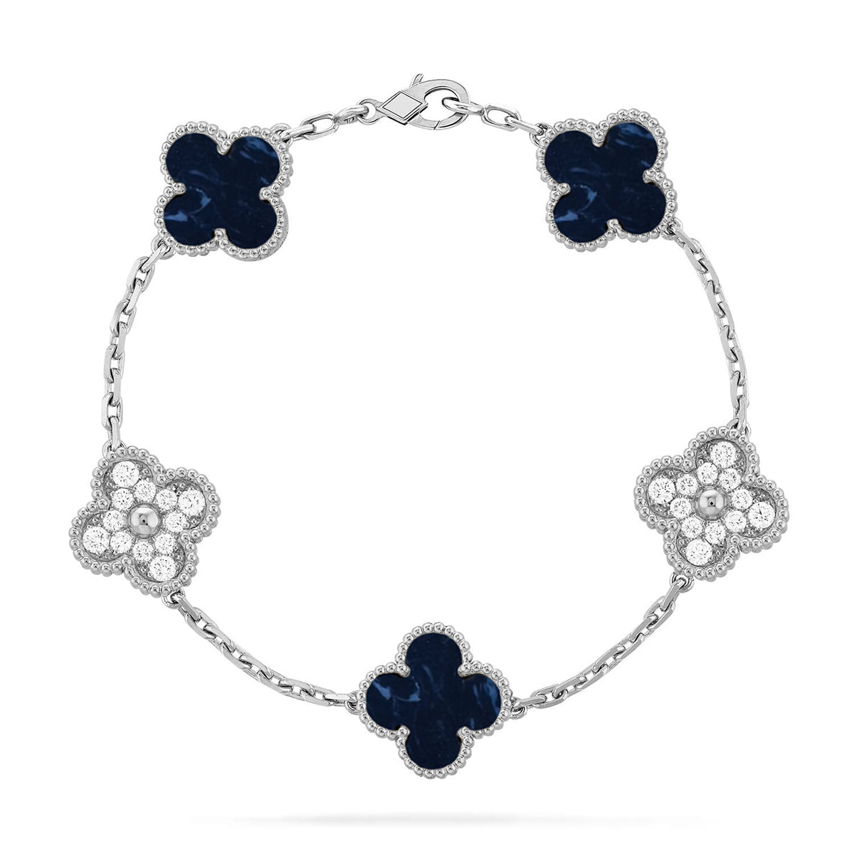 [⭐Haelin Jewelry]CLOVER 5 MOTIF PIETERSITE BRACELET COLLECTION