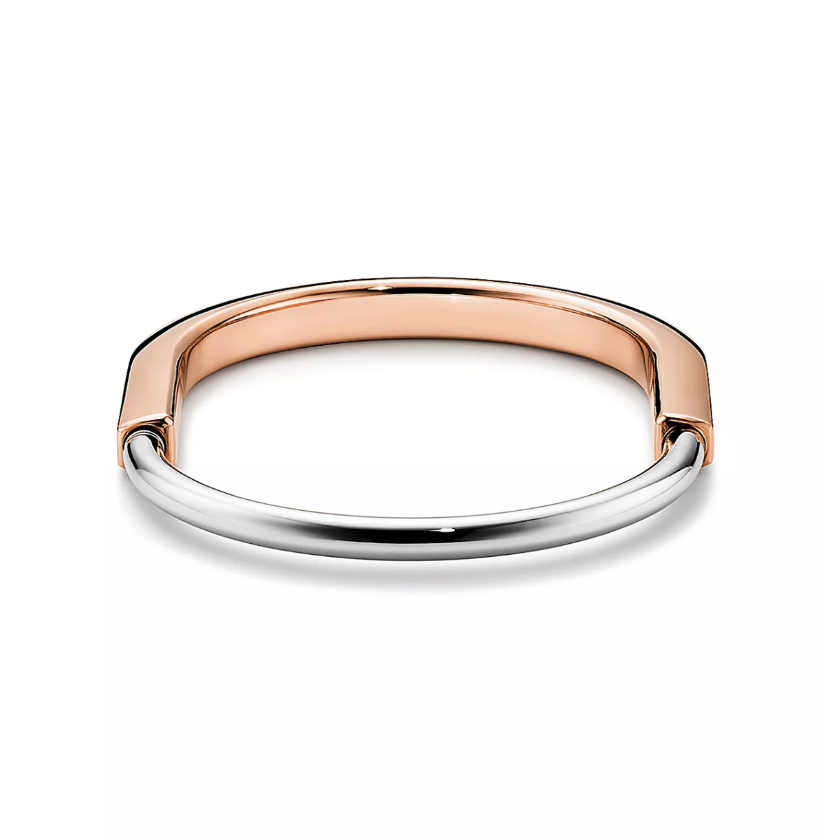 [Haelin Jewelry]LOCK BRACELET ROSE AND WHITE GOLD