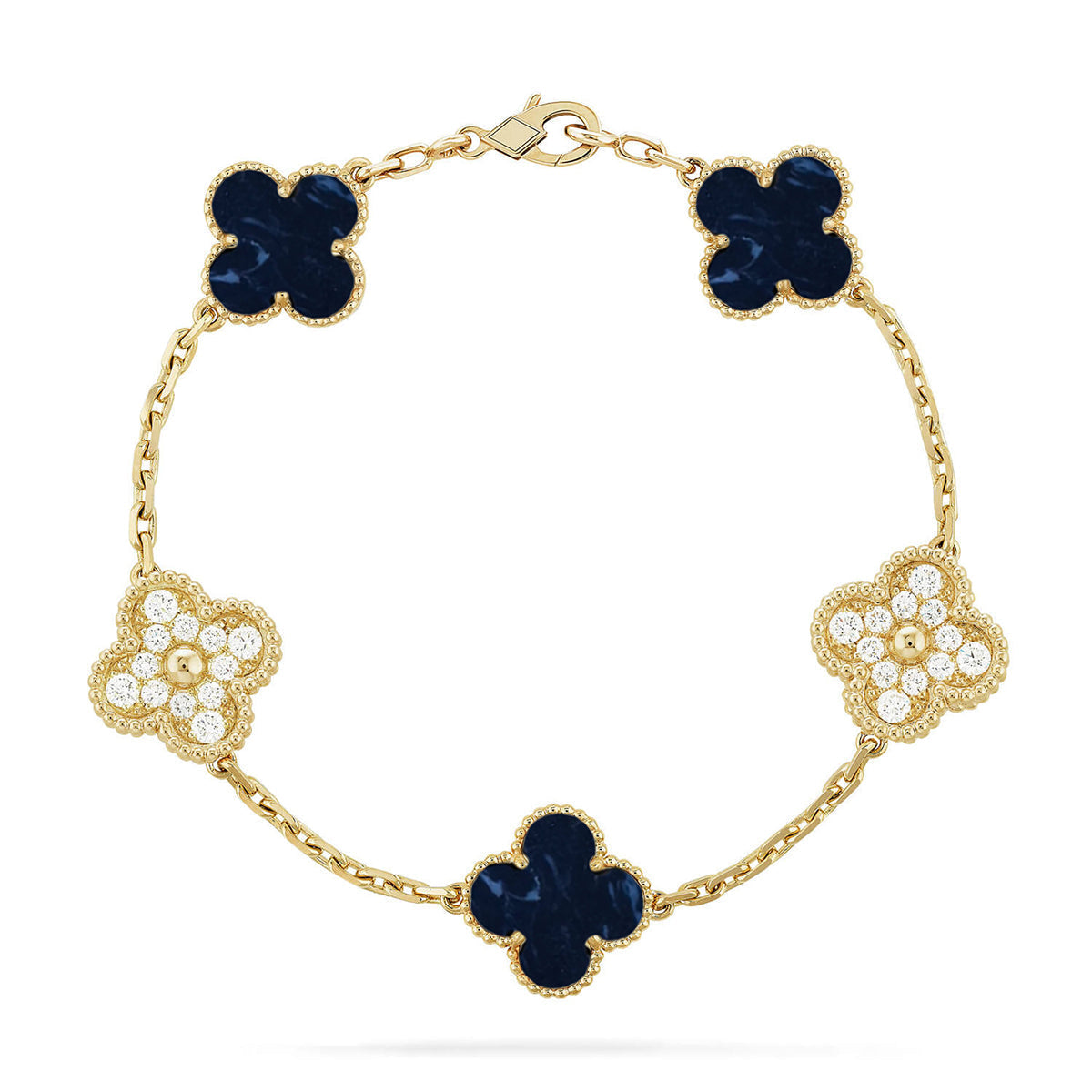 [⭐Haelin Jewelry]CLOVER 5 MOTIF PIETERSITE BRACELET COLLECTION