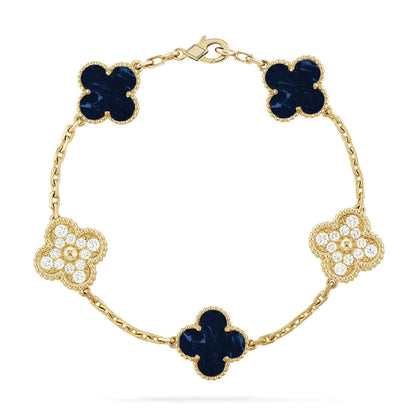 [⭐Haelin Jewelry]CLOVER 5 MOTIF PIETERSITE BRACELET COLLECTION