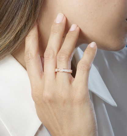 [⭐Haelin Jewelry]ALLIANCE LIENS VIDENCE PAVED DIAMOND 4MM RING