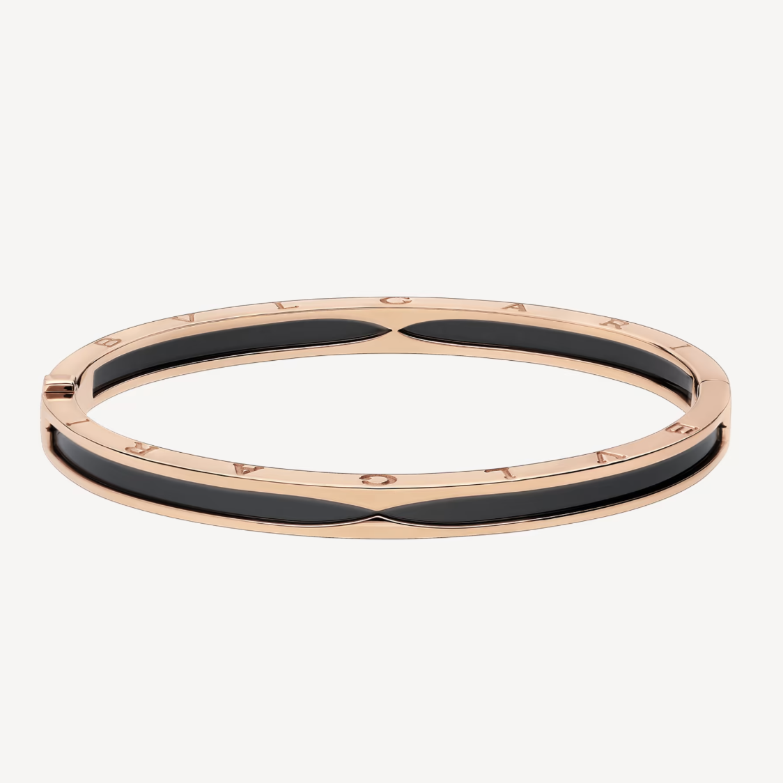 [⭐Haelin Jewelry]ZERO 1 PINK GOLD WITH BLACK CERAMIC BRACELET