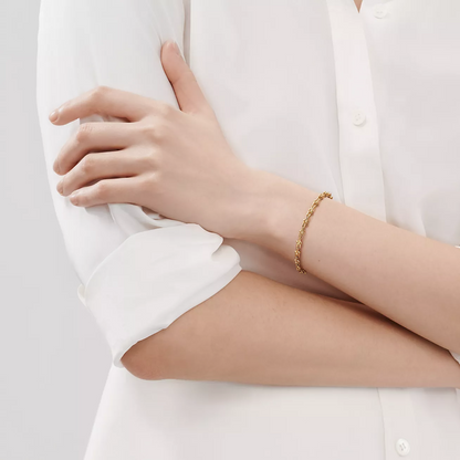 [Haelin Jewelry]HARDWEAR MICRO LINK 44 MOTIF GOLD BRACELET