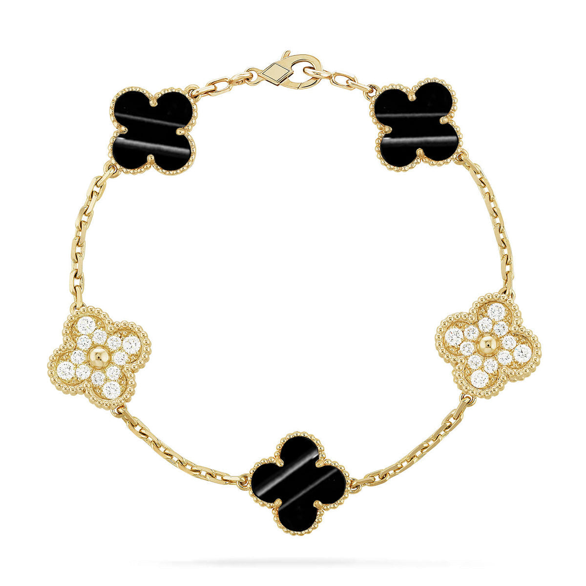 [⭐Haelin Jewelry] CLOVER 5 MOTIF PULSAR STONE BRACELET COLLECTION