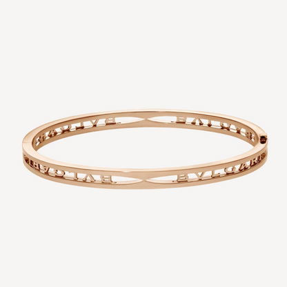 [⭐Haelin Jewelry]ZERO 1 SPIRAL LOGO PINK GOLD BRACELET