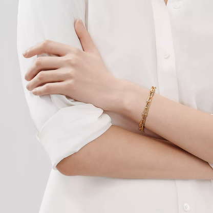 [Haelin Jewelry]HARDWEAR MEDIUM LINK 20 MOTIF GOLD BRACELET