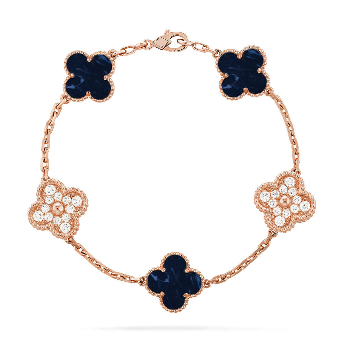 [⭐Haelin Jewelry]CLOVER 5 MOTIF PIETERSITE BRACELET COLLECTION