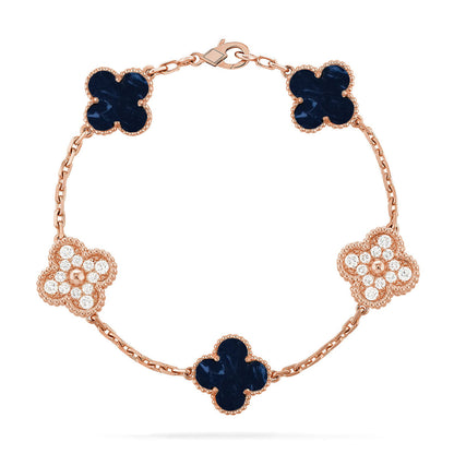 [⭐Haelin Jewelry]CLOVER 5 MOTIF PIETERSITE BRACELET COLLECTION