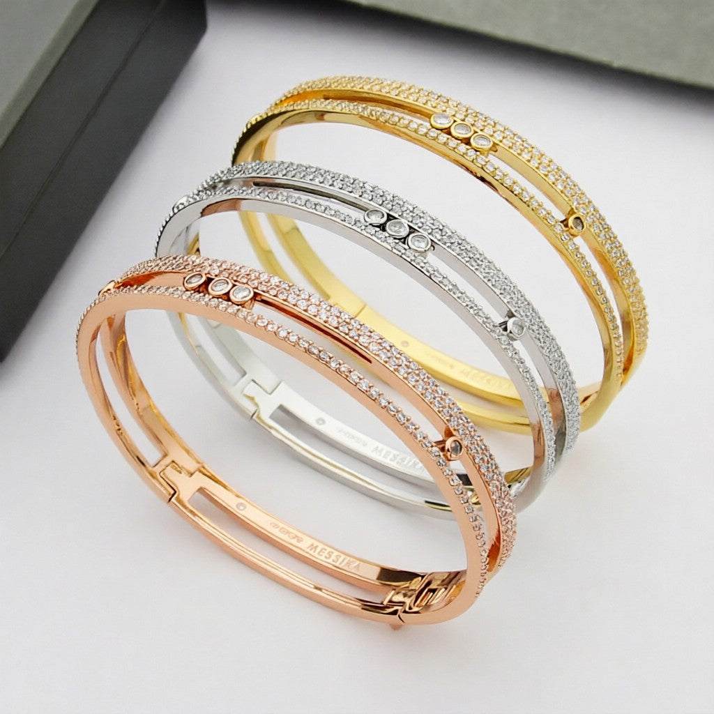 [⭐Haelin Jewelry]Move Romane pavé bangle