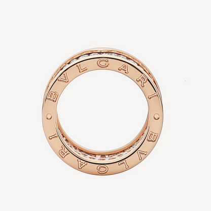 [⭐Haelin Jewelry]ZERO 1 WITH PAVED DIAMONDS ON THE SPIRAL RING