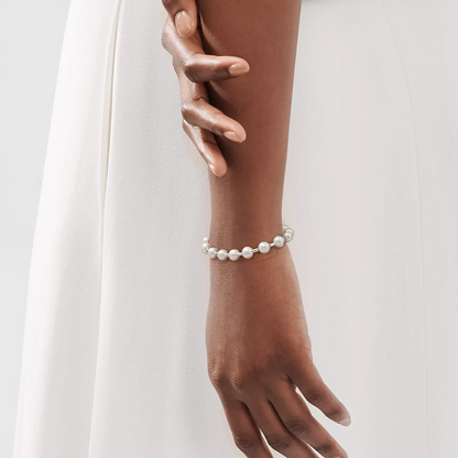 [Haelin Jewelry]PEARL 7-8MM SILVER BRACELET