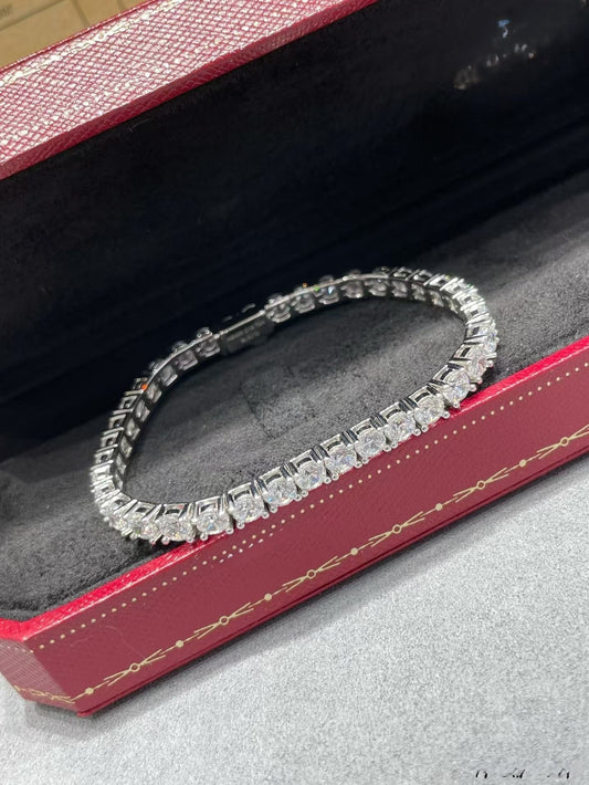 [⭐Haelin Jewelry jewelrys]TENNIS BRACELET WITH FULL DIAMOND SETTING