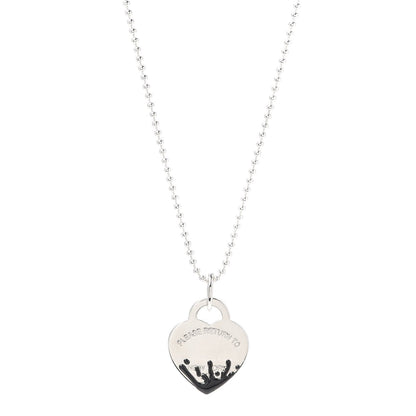 [Haelin Jewelry]COLOUR HEART SPLASH TAG NECKLACE