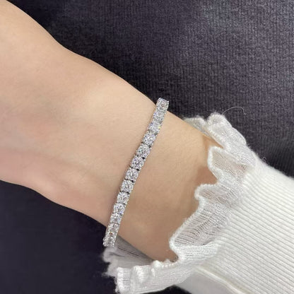 [⭐Haelin Jewelry jewelrys]TENNIS BRACELET WITH FULL DIAMOND SETTING
