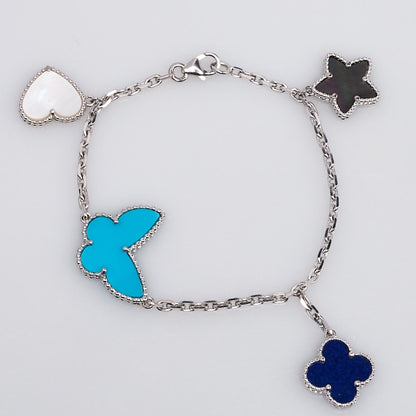 [⭐Haelin Jewelry]LUCKY SPRING SILVER BRACELET 4 MOTIF