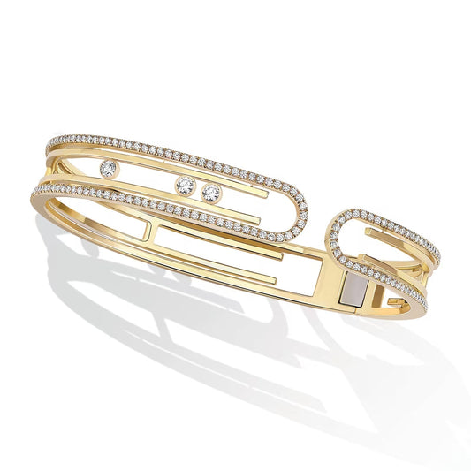 [⭐Haelin Jewelry]MOVE 10TH PAVED DIAMOND BRACELET