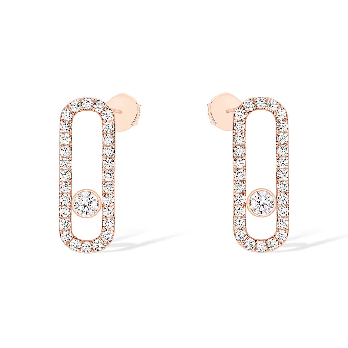 [⭐Haelin Jewelry]MOVE UNO STUD DIAMOND PAVED EARRINGS