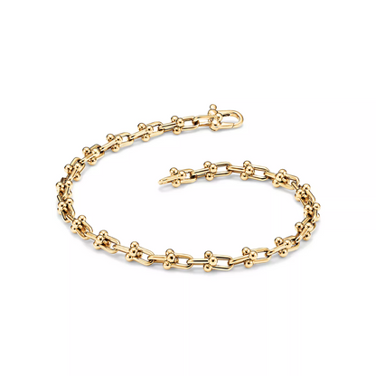 [Haelin Jewelry]HARDWEAR MICRO LINK 44 MOTIF GOLD BRACELET
